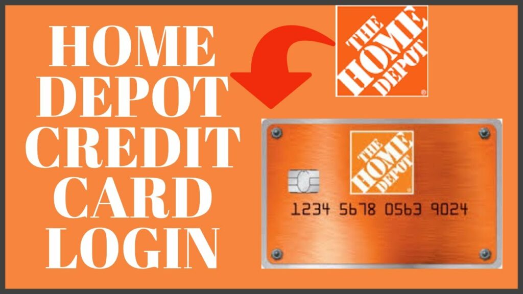 home depot credit card login