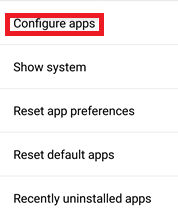 It would help if you tapped on Configure apps to proceed