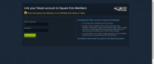 Select “Link Account” after entering your Steam login and password