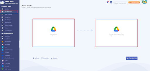 Create A New Google Drive Migration Task